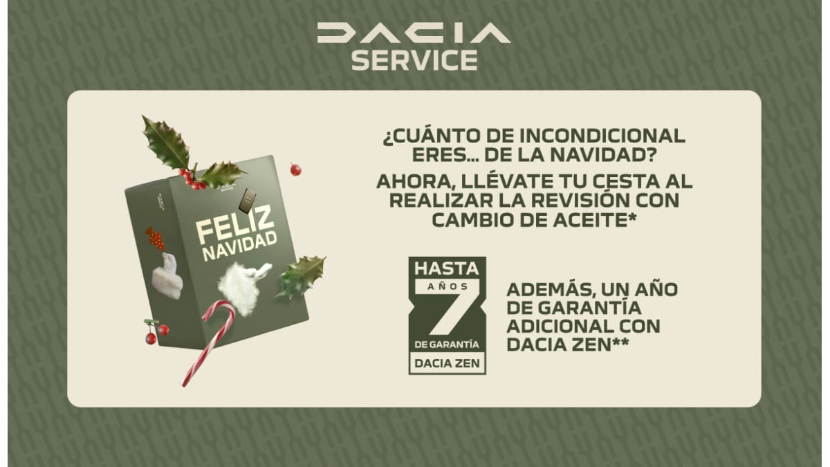 Llévate la cesta de navidad Dacia